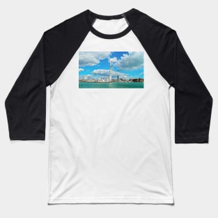 Spinnaker Tower panaromic view at Portsmouth Harbour Baseball T-Shirt